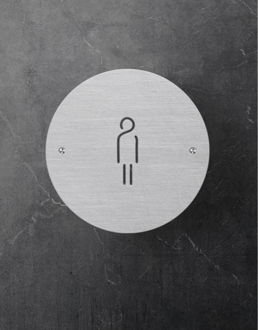 toilet-signs-abstarct-male-shape-round-brushed-alumiinium