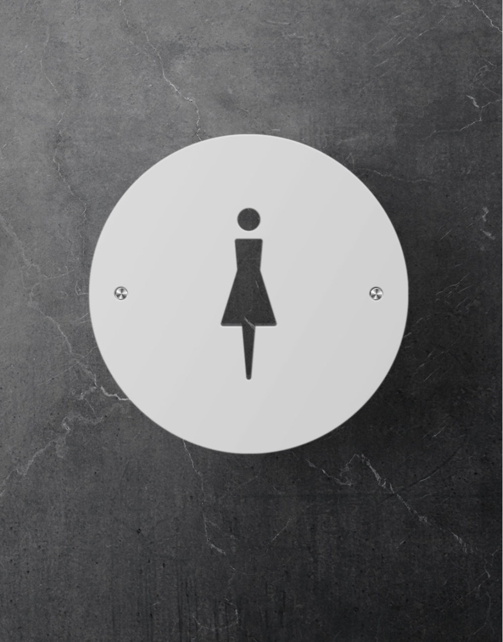 toilet-signs-elegant-abstract-female-round-white