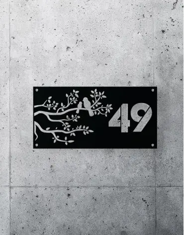 birds-non-illuminated-house-number-sign