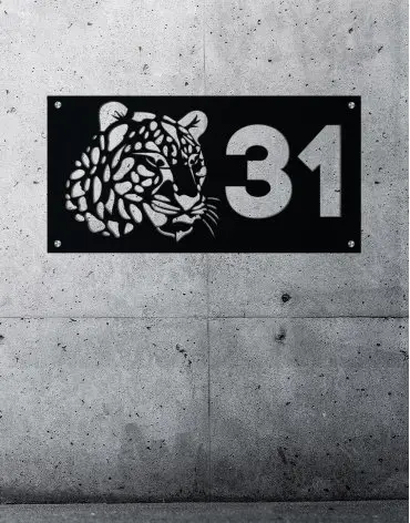 leopard-non-illuminated-house-number-sign