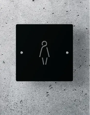 toilet-signs-abstract-female-shape-square-black