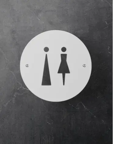 toilet-signs-elegant-abstract-male-female-round-white